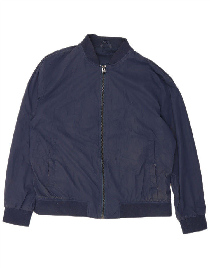 Męska kurtka bomberka Zara UK 42 XL, granatowa, poliester