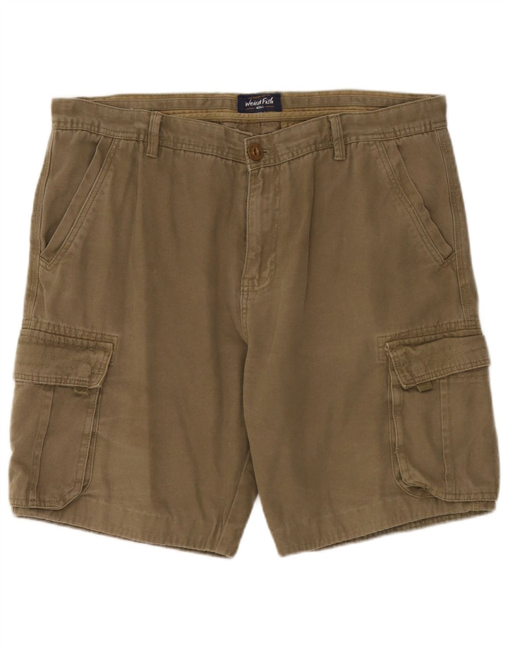 Męskie spodenki cargo Weird Fish W38 XL, bawełna khaki