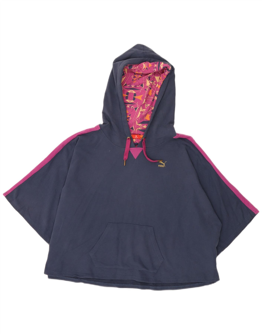 Damski sweter typu Crop Oversize z kapturem PUMA UK 12, średni granatowy