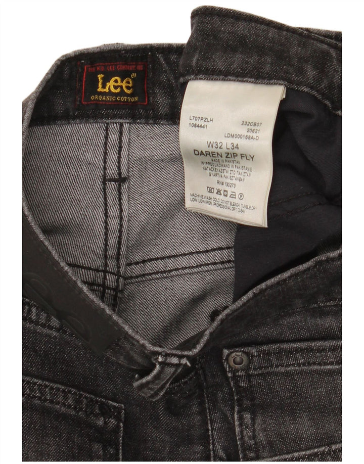 Męskie jeansy Lee Daren Zip Fly W32 L34 Szara bawełna