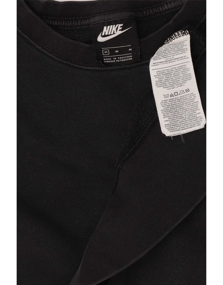 Damska bluza dresowa Nike Crop Oversize UK 14, średnia czarna bawełna