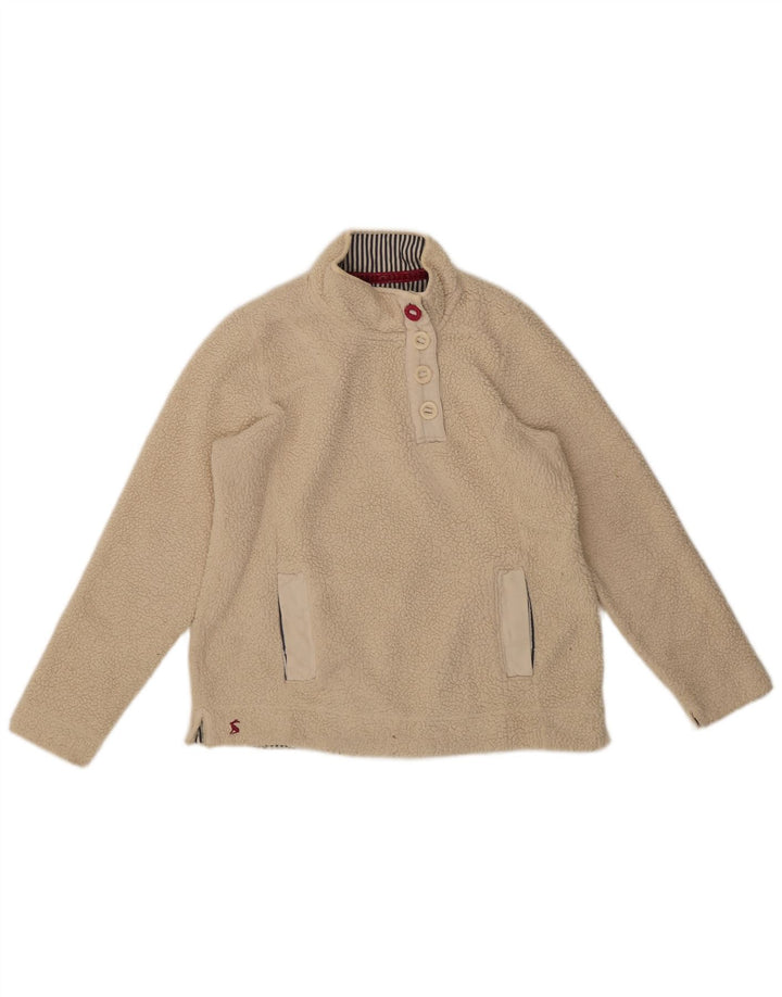 Damski sweter polarowy Joules UK 12 Medium Off White
