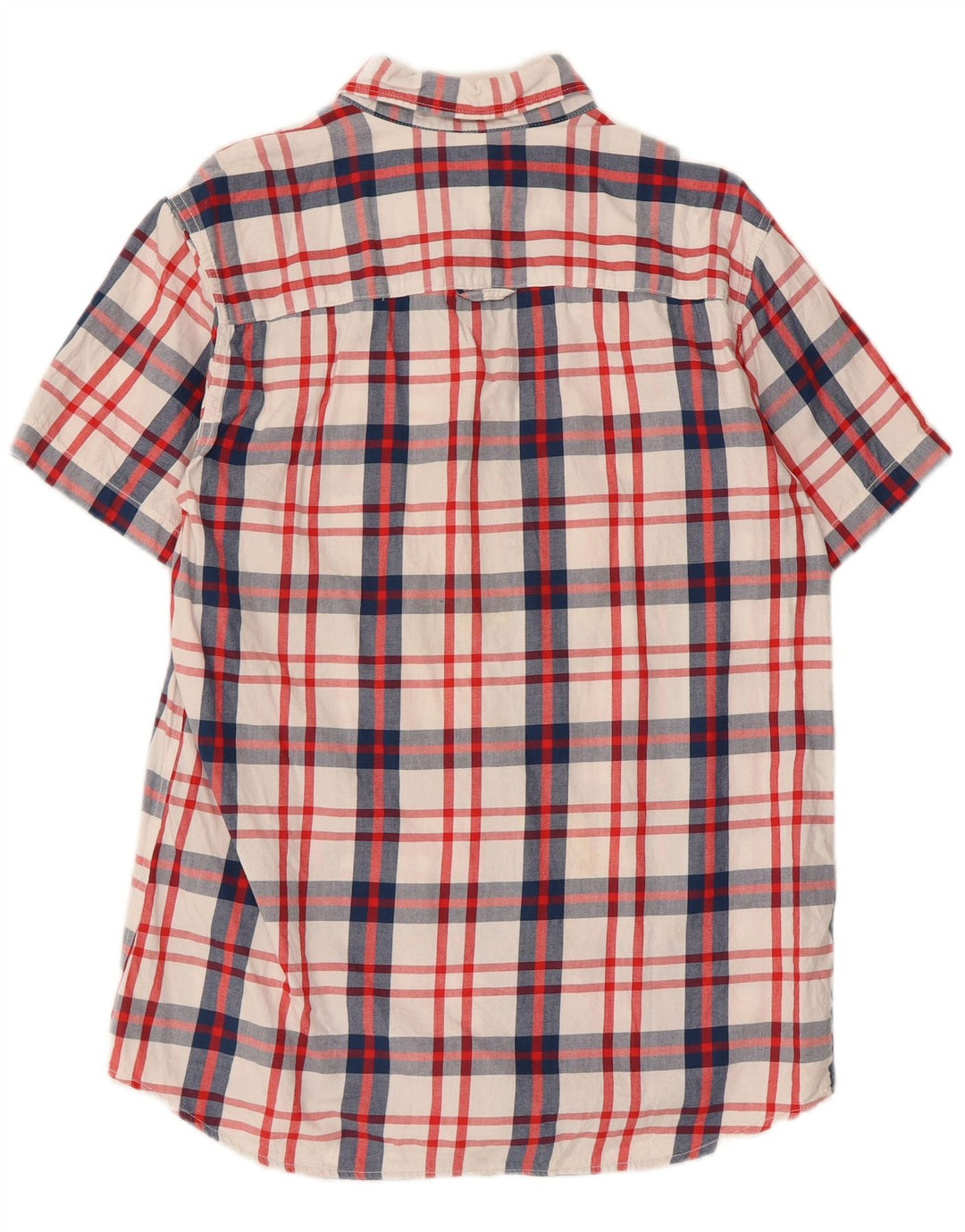 Męska koszula z krótkim rękawem Jack & Jones, duża, bawełniana w białą kratkę