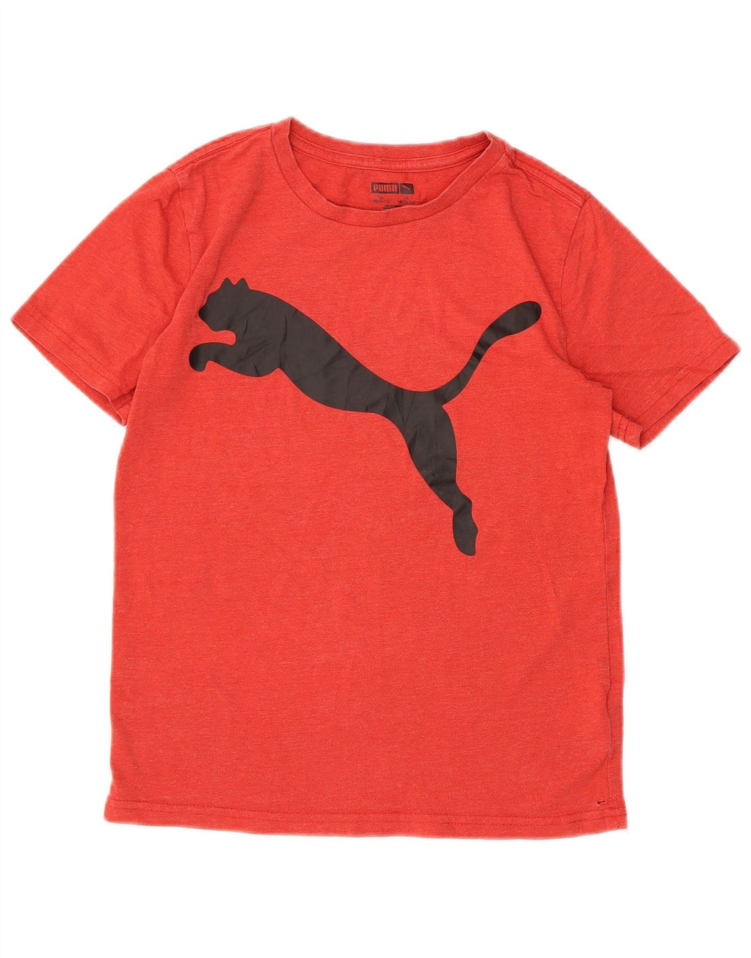 Chłopięcy T-shirt z grafiką Puma, 10-11 lat, średni czerwony, bawełniany