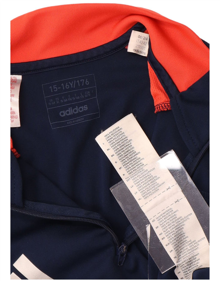 Chłopięcy dres ADIDAS Manchester United, sweter, 15-16 lat, granatowy