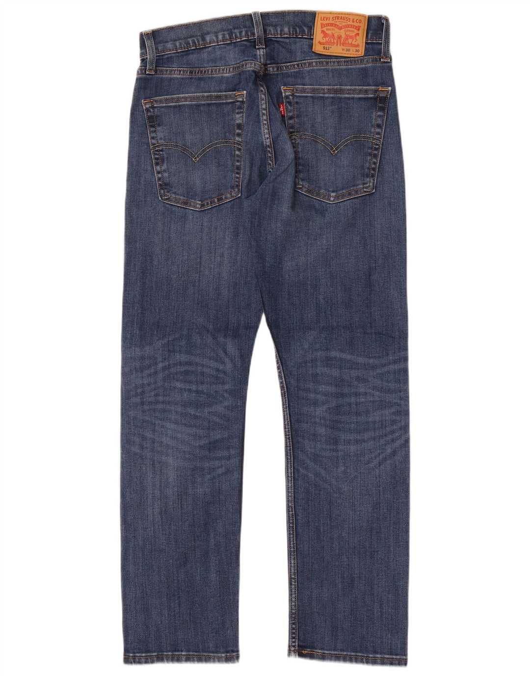 Męskie jeansy Levi's 513 Slim W30 L30 Niebieska bawełna