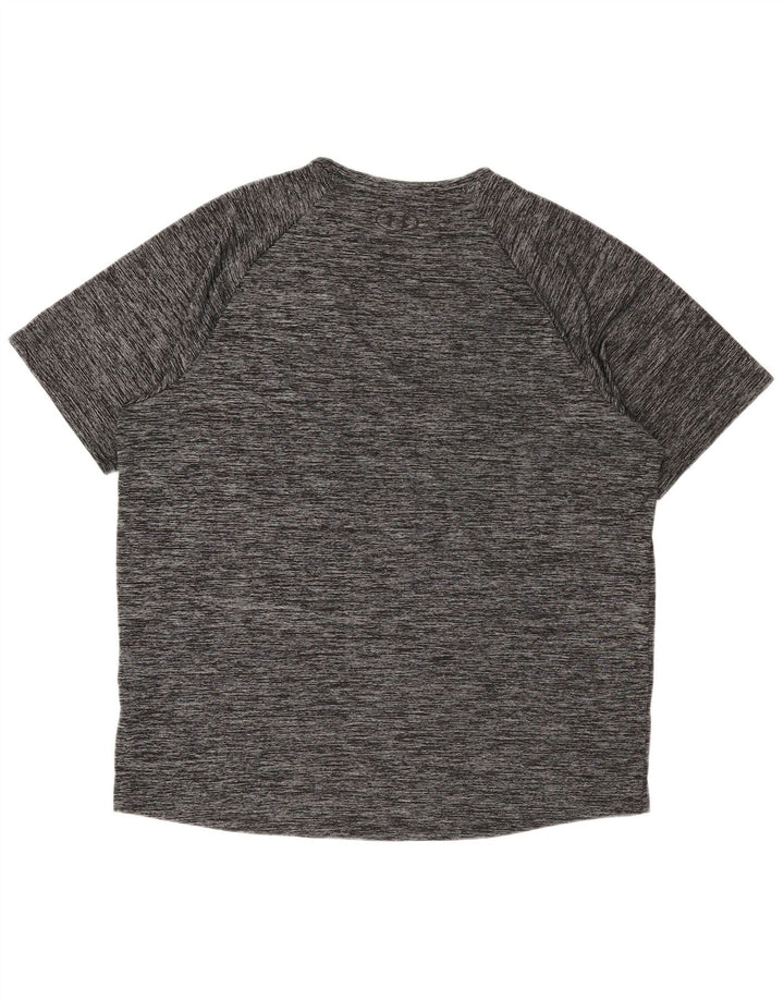 Męski t-shirt Under Armour Top 2XL, szary, nakrapiany poliester