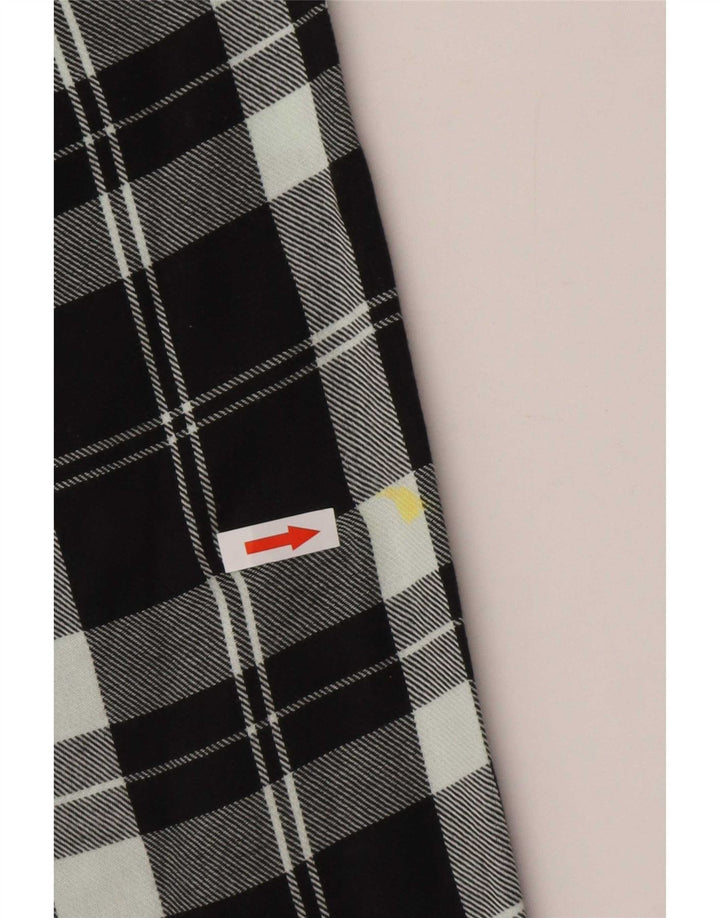 Męska koszula flanelowa Quiksilver, duża, czarna, bawełniana w kratę