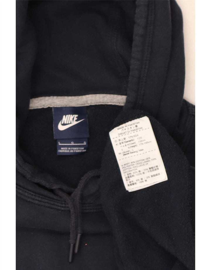 Męski sweter z kapturem Nike, duży, granatowy, bawełniany