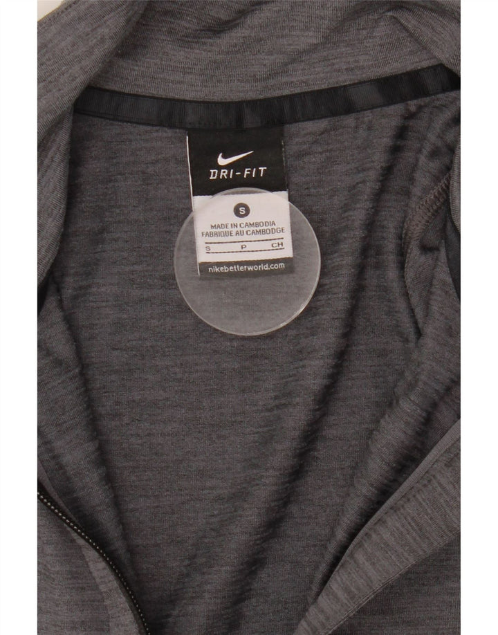 Damska kurtka dresowa Nike Dri Fit UK 10, mała, szara, nakrapiana
