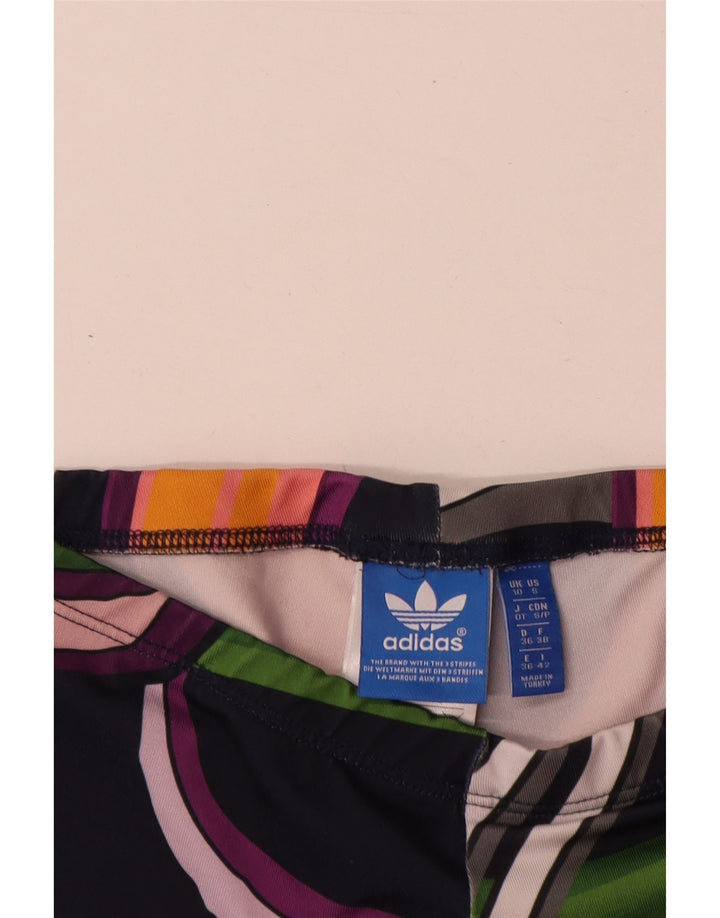 Legginsy damskie Adidas UK 10, małe, wielobarwne, z kwiatowym poliestrem