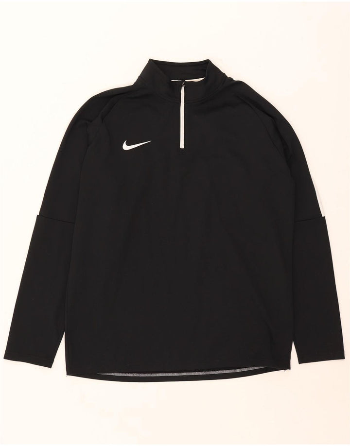Męski dres Nike Dri Fit z zamkiem błyskawicznym i zamkiem błyskawicznym Top XL w kolorze czarnym