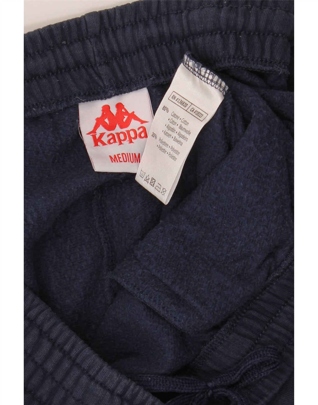 Męskie spodnie dresowe Kappa Joggers Średni granatowy bawełniany