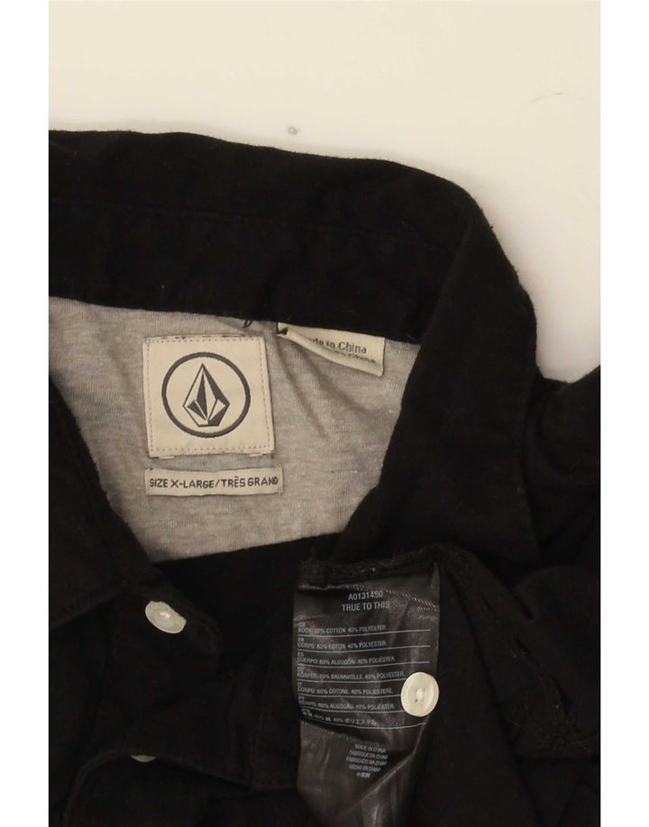 Męska koszulka polo Volcom XL, czarna, bawełniana
