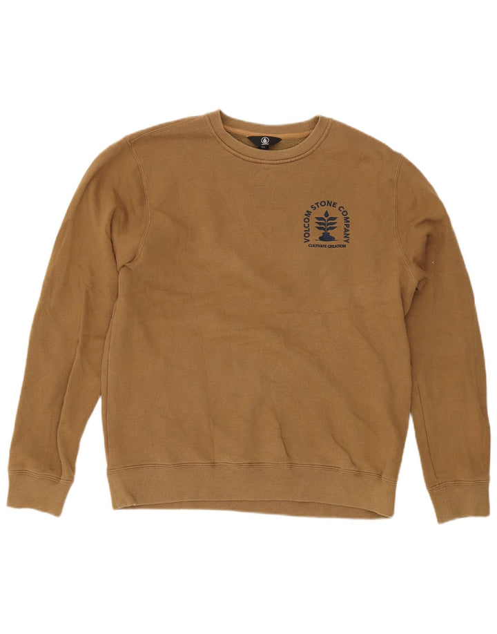 Męska bluza z grafiką Volcom, duża, bawełniana khaki