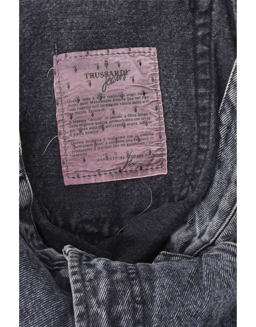 Męskie proste dżinsy Trussardi W42 L28 Niebieskie bawełniane