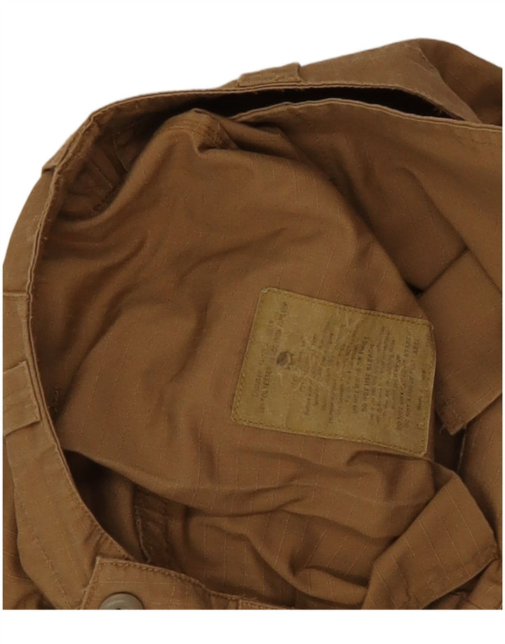 Męskie proste spodnie cargo w stylu vintage W30 L30 Beżowy poliester