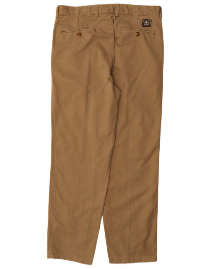 Lacoste Męskie proste spodnie Chino Rozmiar 40 Średnie W32 L30 Beżowe