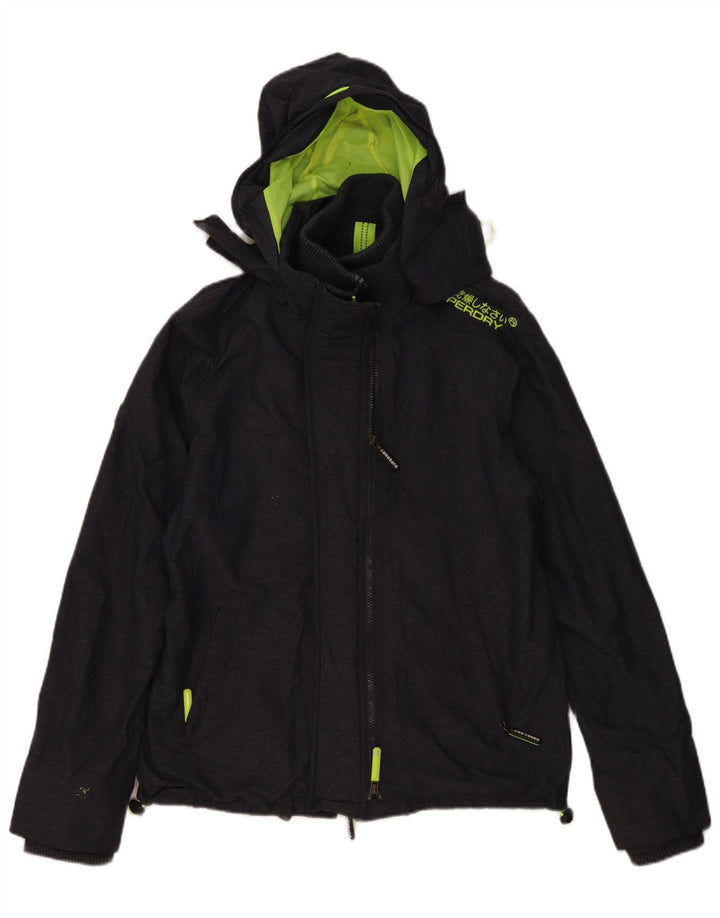 Damska wiatrówka SUPERDRY Graphic UK 16, duża, szara