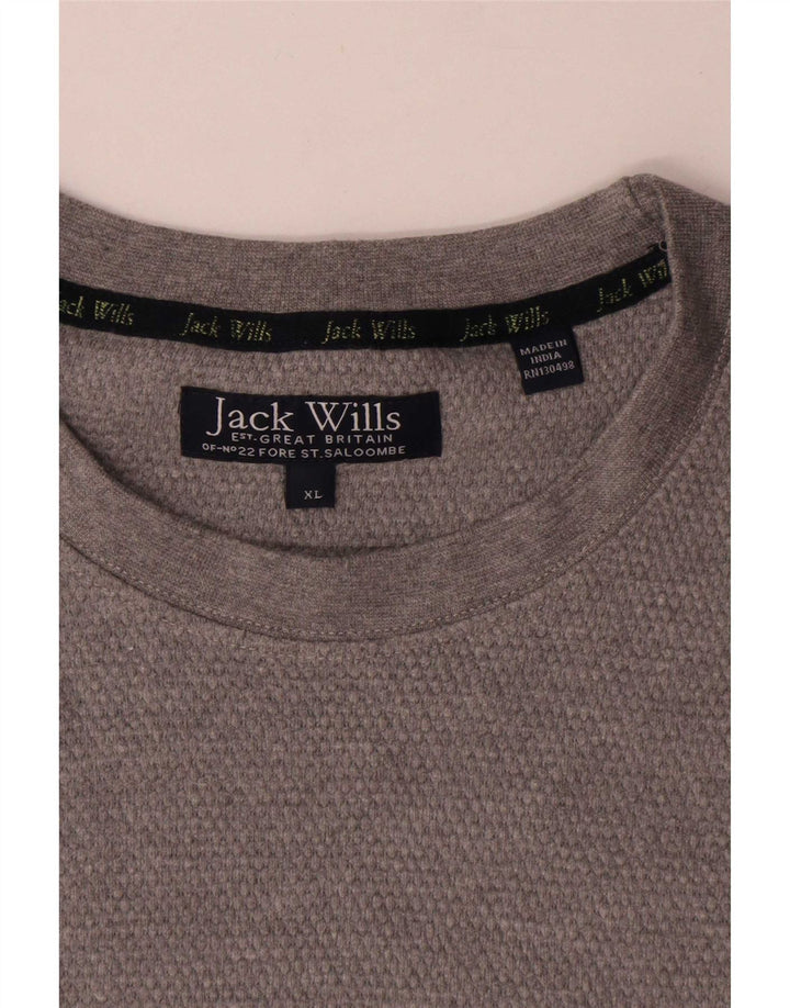 T-shirt męski Jack Wills Top XL, szary, bawełniany