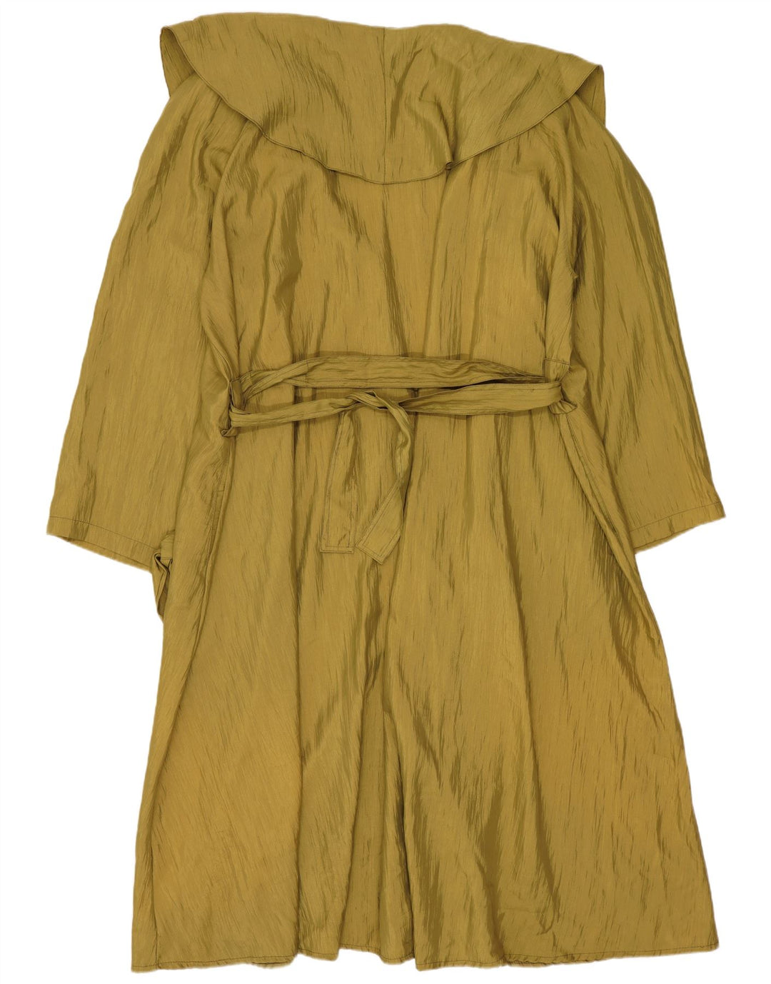 Vintage damski płaszcz oversize UK 14, średni khaki, poliester