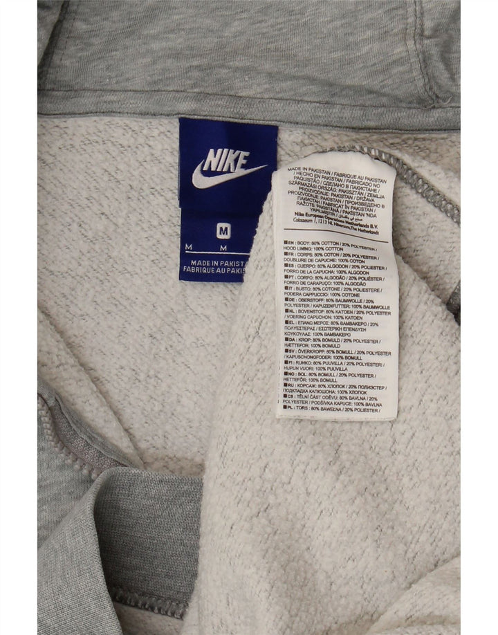 Męski sweter z kapturem i zamkiem NIKE Średnioszary, bawełniany nakrapiany
