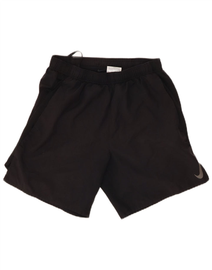 Męskie spodenki sportowe NIKE Dri Fit, małe, czarne, poliestrowe