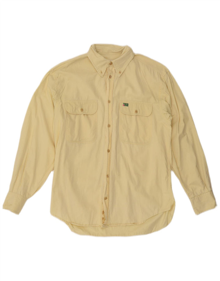 Think Różowa Koszula Męska, Duża, Żółta