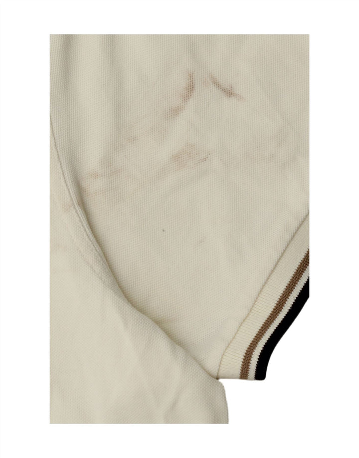 Męska koszulka polo Fred Perry 3XL w kolorze złamanej bieli, bawełniana