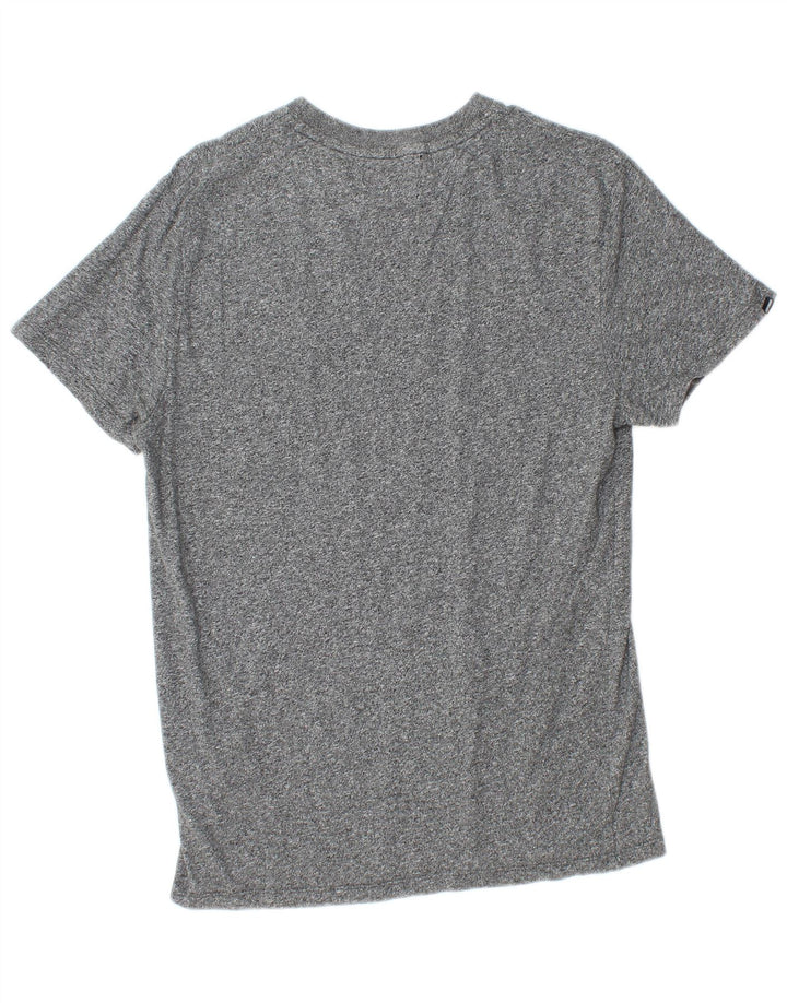 T-shirt męski Superdry Średnio szary, bawełniany nakrapiany