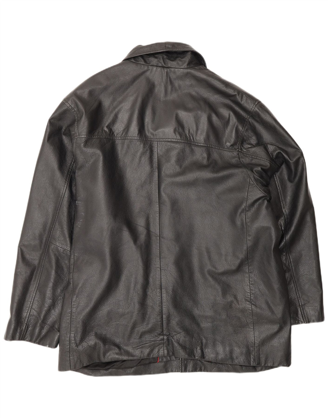 Vintage męska kurtka skórzana UK 38 średniej czarnej skóry