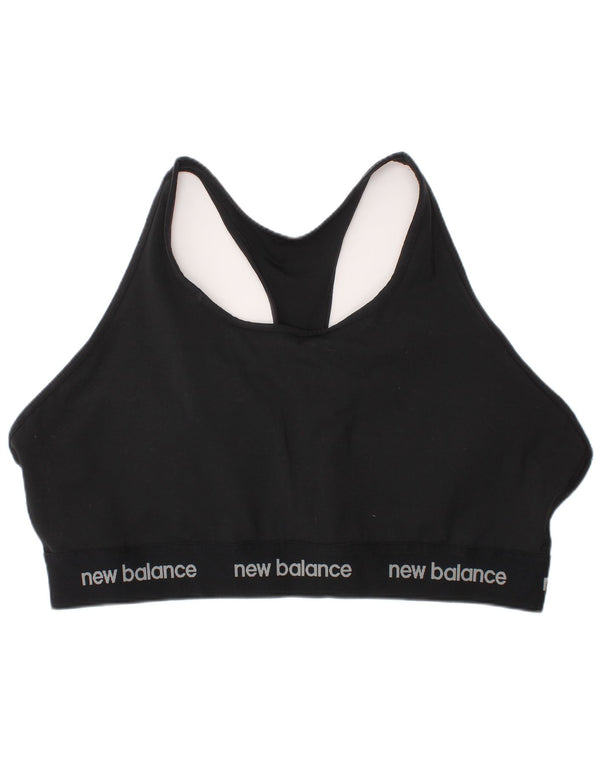 Damski top sportowy New Balance z grafiką XL, czarny sportowy