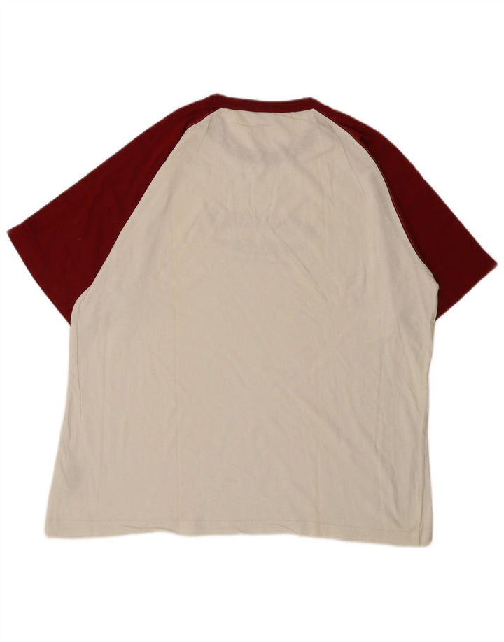 Męska koszulka z grafiką WRANGLER Top XL, biała, bawełniana w bloki kolorów