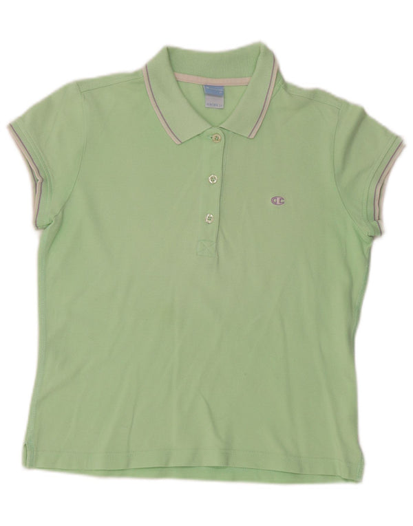 Damska koszulka polo Champion Heritage Crop UK 12, średnia zielona bawełna