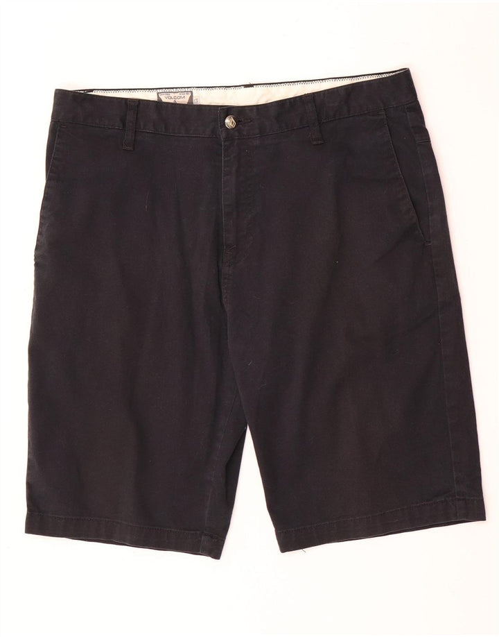 Męskie spodenki Chino Volcom W34, duże, czarne, bawełniane