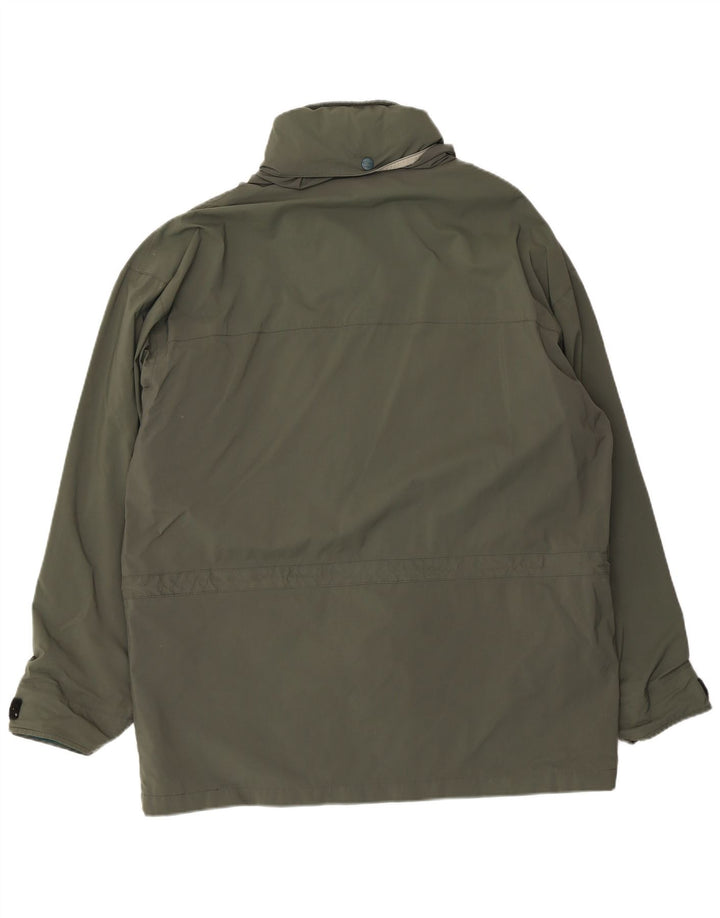 Męska kurtka z kapturem L.L.Bean UK 40, duża, nylon w kolorze khaki