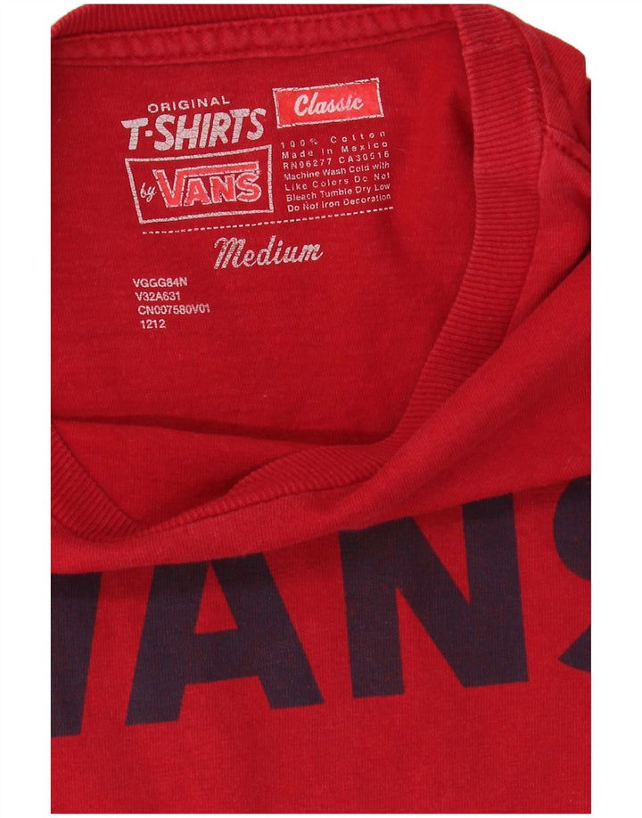 Męski T-shirt Vans Classic Graphic Top, średnio czerwony, bawełniany