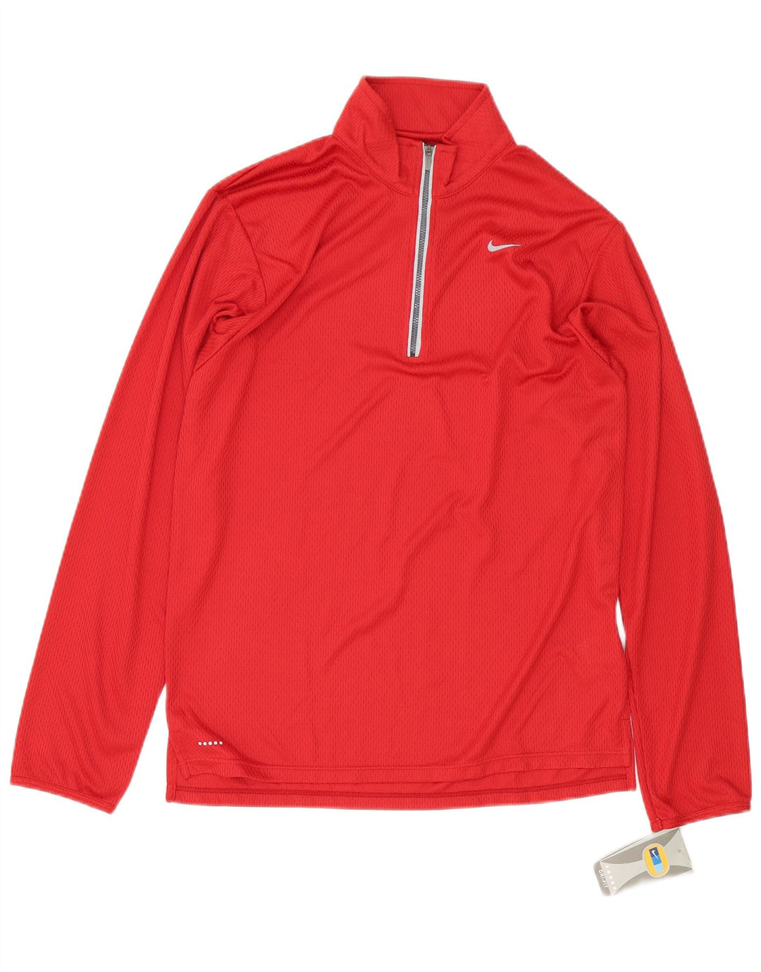 Męski dres Nike z zamkiem błyskawicznym, UK 39/41, średni czerwony poliester
