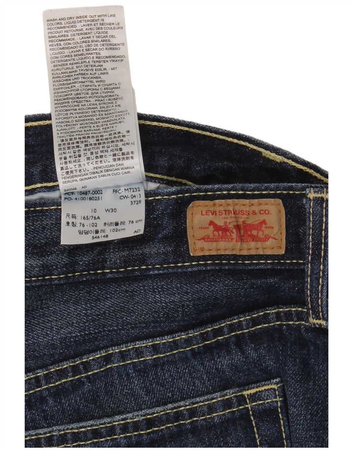 Damskie spodenki jeansowe Levi's US 10 Large W34 Granatowa bawełna