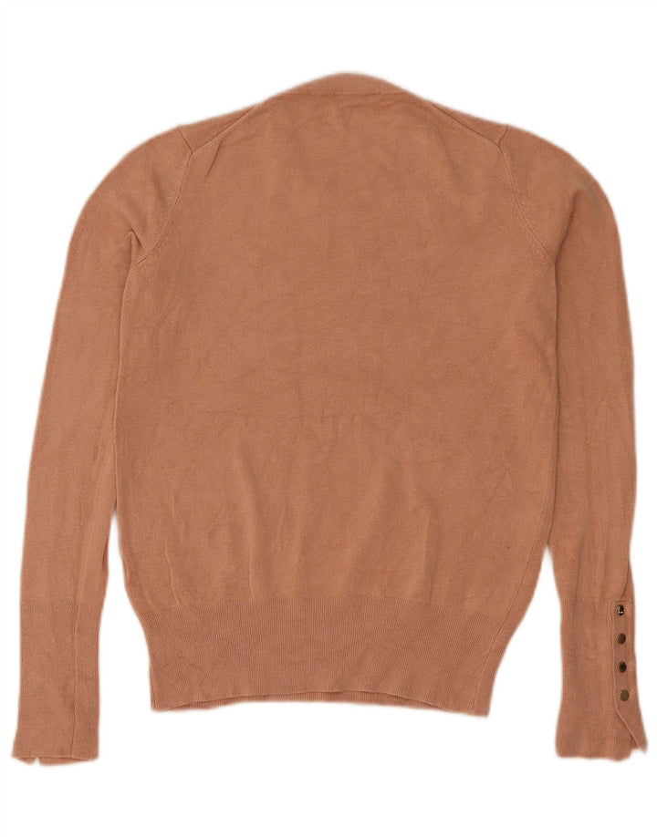 Sweter damski Zara z okrągłym dekoltem UK 8, mały brązowy