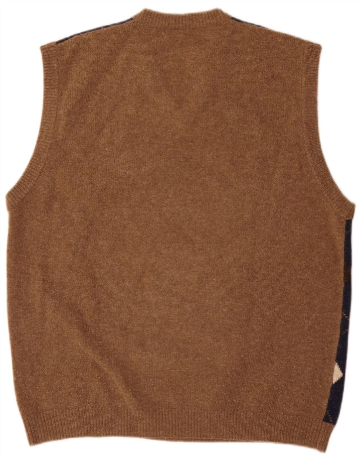 Podkoszulek męski Aquascutum w kolorze średniobeżowym Argyle/diamentowa wełna