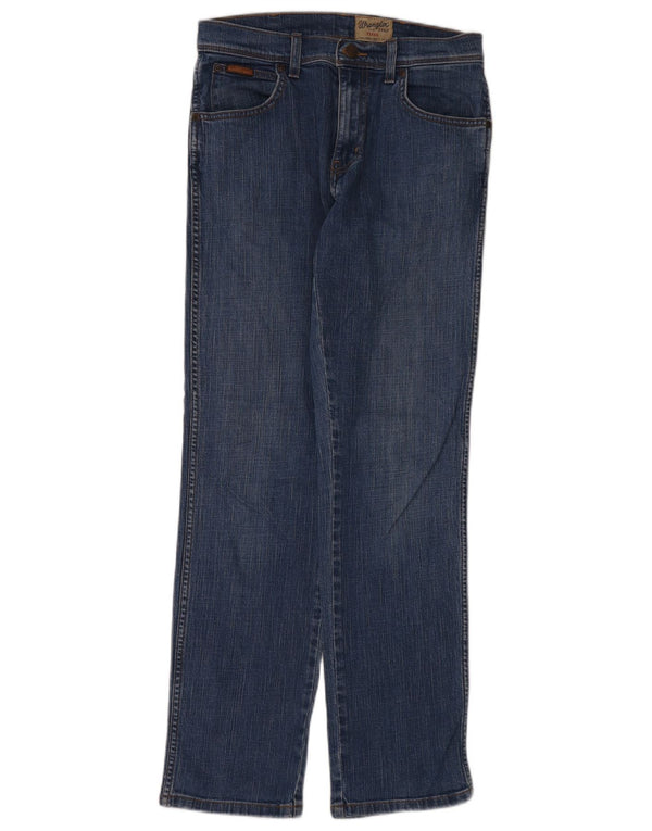 Męskie jeansy Wrangler Texas Stretch Straight W30 L32 Niebieskie bawełniane