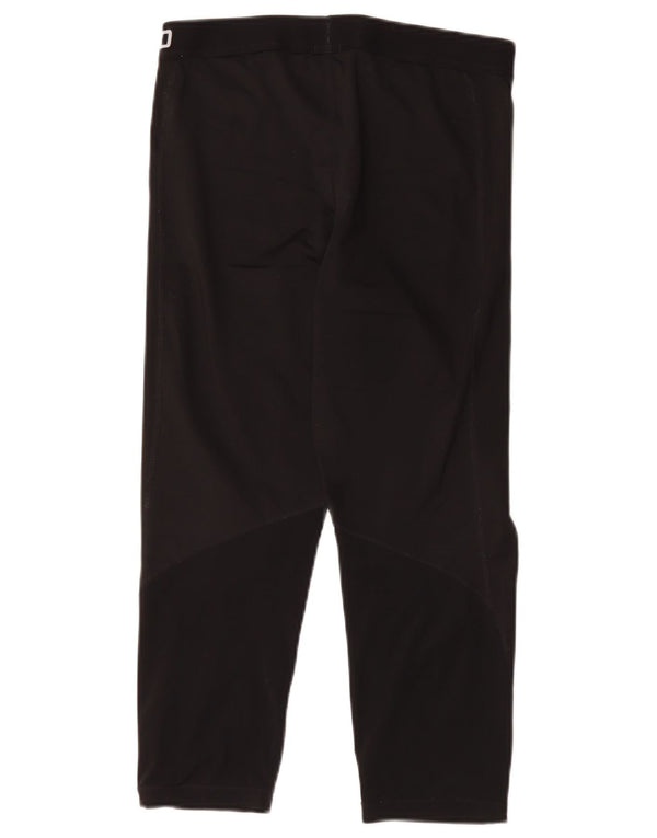 Damskie legginsy Nike Dri Fit Graphic Capri UK 14, duże, czarne, poliestrowe