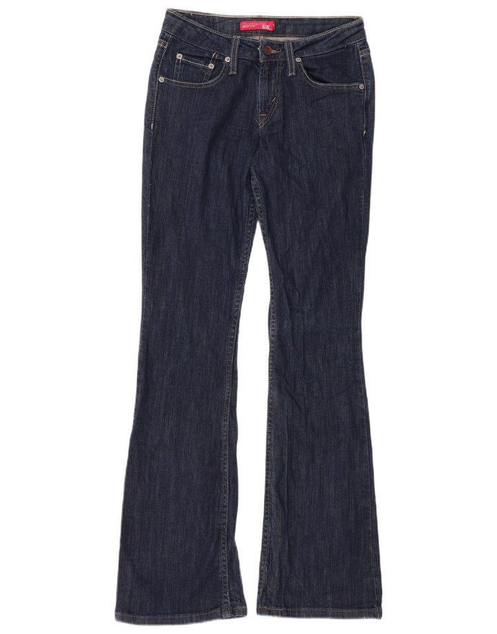 Damskie jeansy Levi's 518 Super Low Bootcut US 3 Small W28 L31 Granatowe