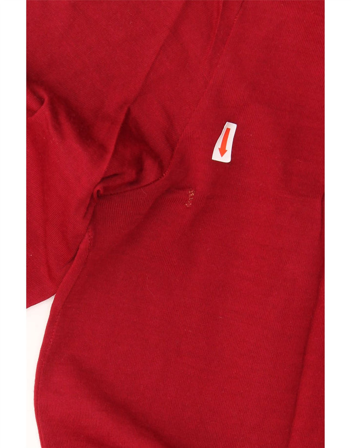 Męska koszula pulowerowa VINTAGE, rozmiar 40 15 1/2, średnia czerwona dziewicza wełna