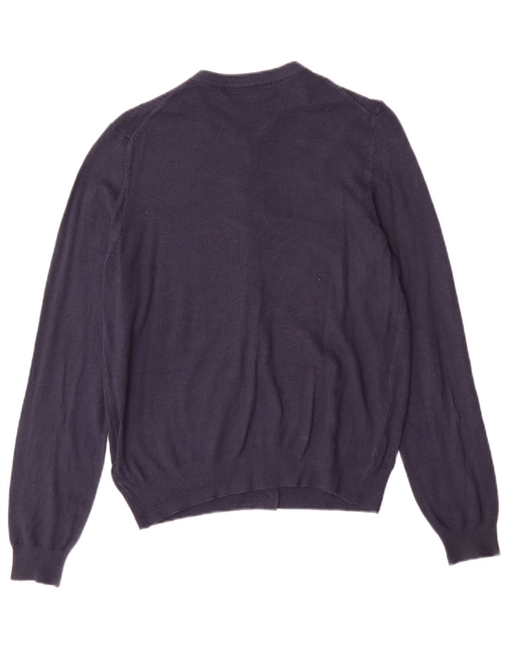 Marks & Spencer Damski sweter rozpinany UK 14 Średni granatowy klasyczny