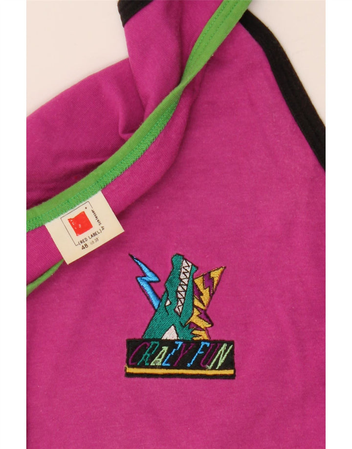 Damska kamizelka VINTAGE IT 48 XL Różowa bawełna