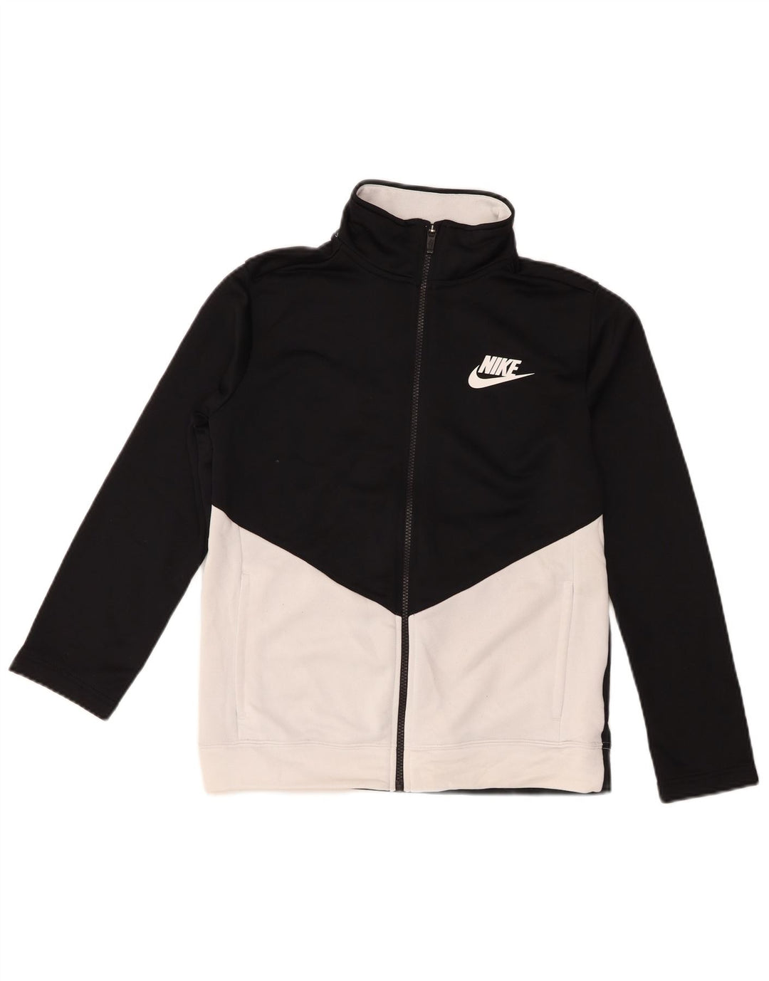 Chłopięca kurtka dresowa Nike na 12-13 lat, duża, czarna, z blokami kolorów