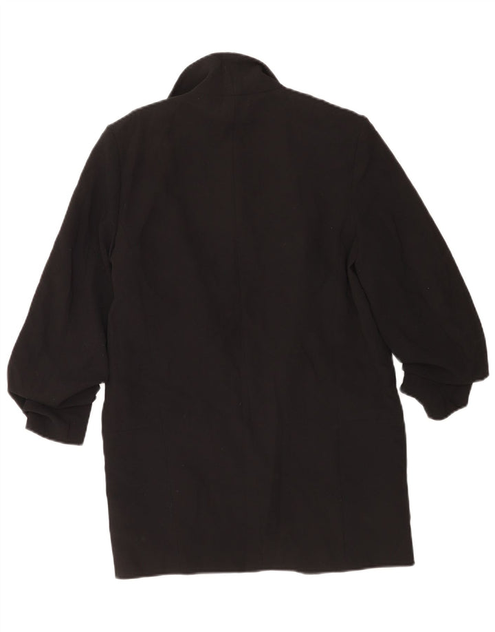 Damska marynarka Zara, otwarta, oversize, UK 6 XS, czarny poliester