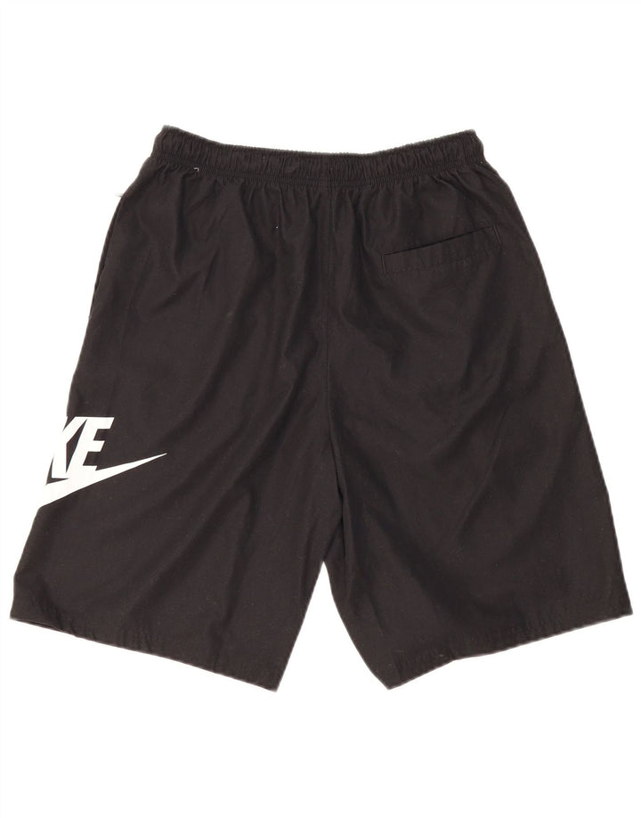 NIKE Mens Graphic Sport Shorts Small  Black Polyester